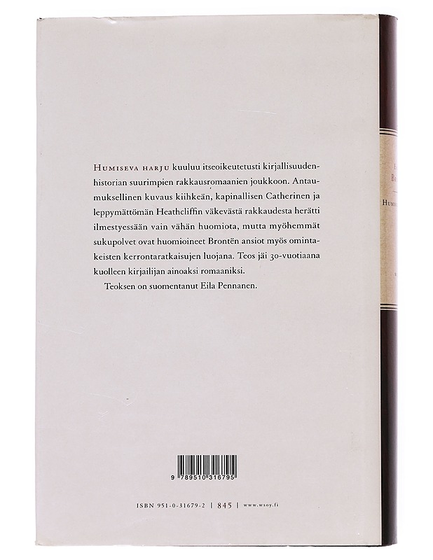 Humiseva harju - Brontë, Emily - Romaanit ja novellit - 10105553813 - 1