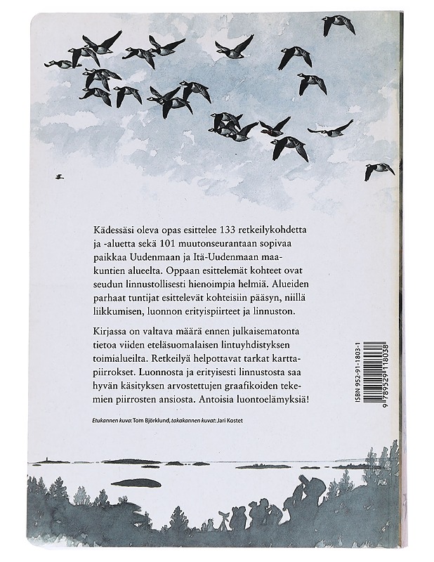 Uudenmaan lintupaikkaopas - Juvonen, Arto - Tietokirjat ja oppaat - 10105553822 - 1