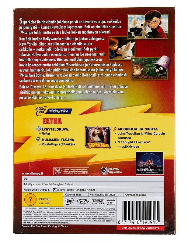 Disney : Bolt - DVD - DVD-elokuvat - 10105553849 - 1