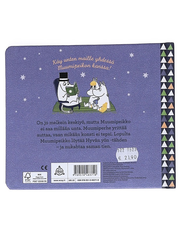 Nuku hyvin, Muumipeikko - Jansson, Tove - Lastenkirjat - 10105553938 - 1