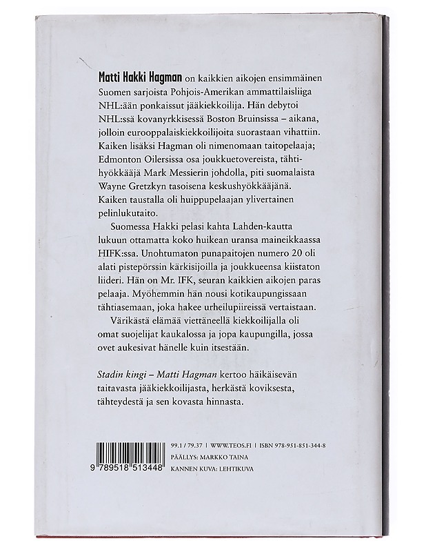 Matti Hagman : stadin kingi - Marko Lempinen - Elämäkerrat ja muistelmat - 10105554034 - 1