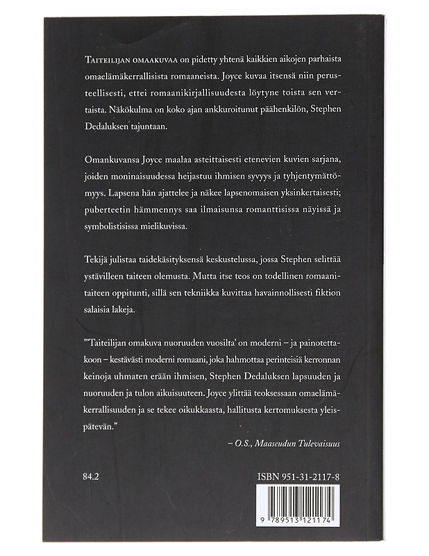 Taiteilijan omakuva nuoruuden vuosilta - Joyce, James - Romaanit ja novellit - 10105554043 - 1