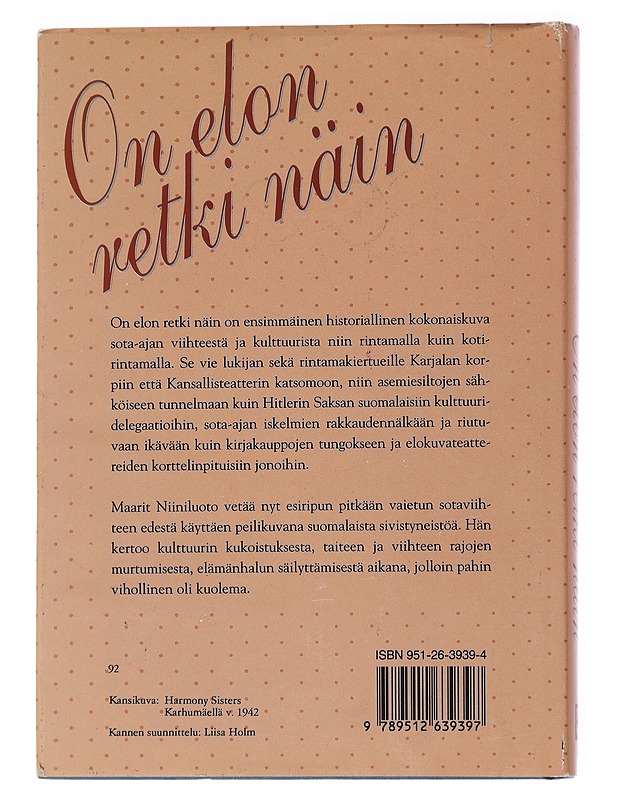 On elon retki näin - Maarit Niiniluoto - Historiakirjat - 10105554068 - 1