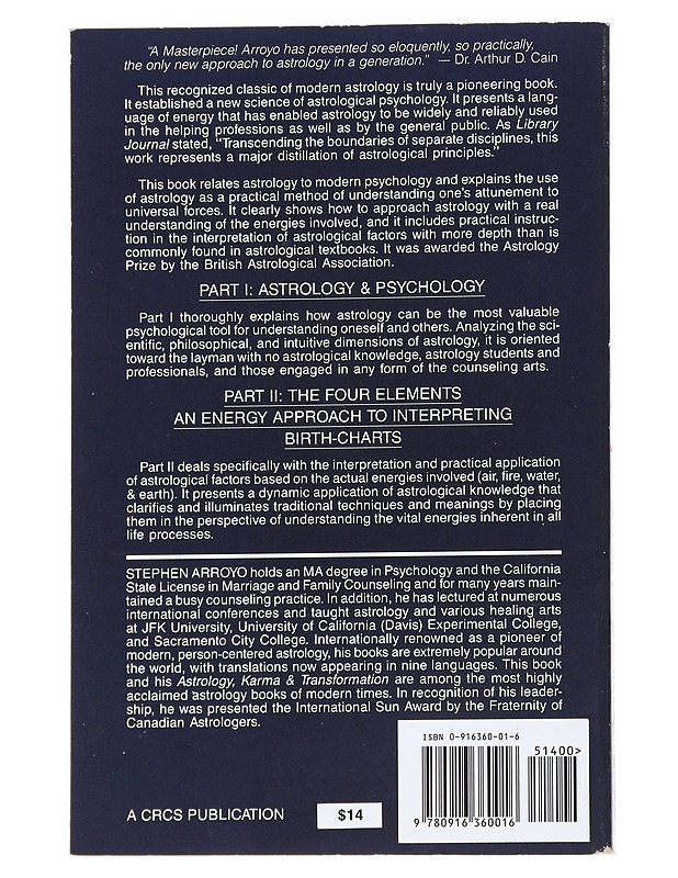 Astrology, Psychology and The Four Elements - Stephen Arroyo - Tietokirjat ja oppaat - 10105554118 - 1