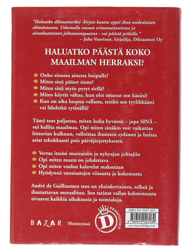 Maailman herruuden alkeet - De Guillaume, André - Romaanit ja novellit - 10105554124 - 1