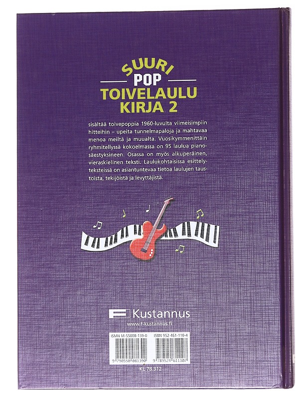Suuri pop-toivelaulukirja. 2 - Virpi Kari - Musiikki- ja elokuvakirjat - 10105554187 - 1