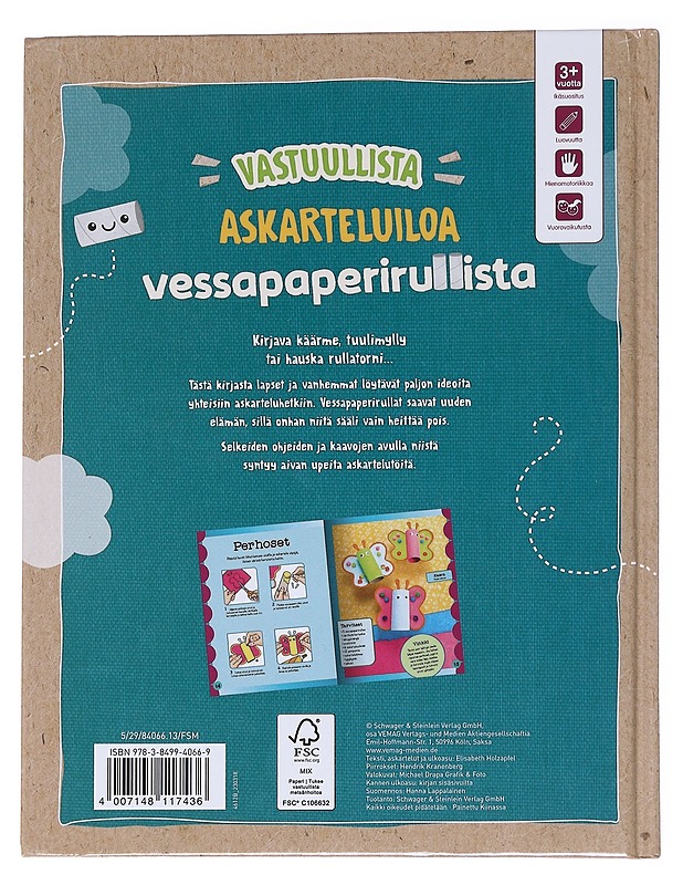 Vastuullista Askarteluiloa Vessapaperirullista -Rebekka Meyer, Anja Mohr - Lastenkirjat - 10105554220 - 1