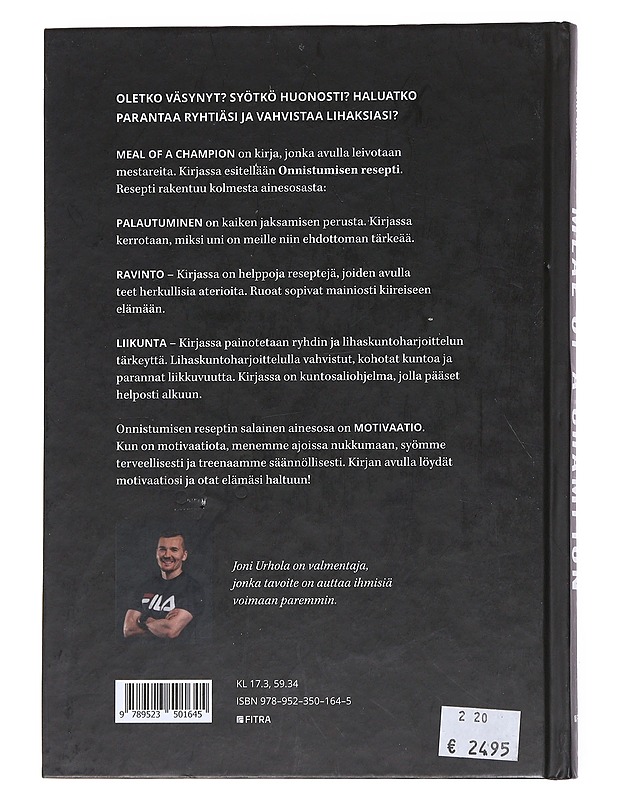 Meal of a champion : onnistumisen resepti - Joni Urhola - Tietokirjat ja oppaat - 10105554243 - 1