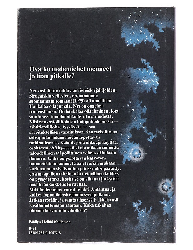 Miljardi vuotta ennen maailmanloppua / oudoissa olosuhteissa löytynyt käsikirjoitus - Strugatski - Fantasia- ja scifi - 10105554341 - 1