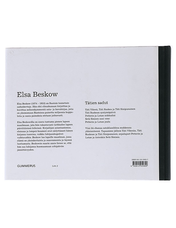 Tätien sadut - Beskow, Elsa - Lastenkirjat - 10105554352 - 1