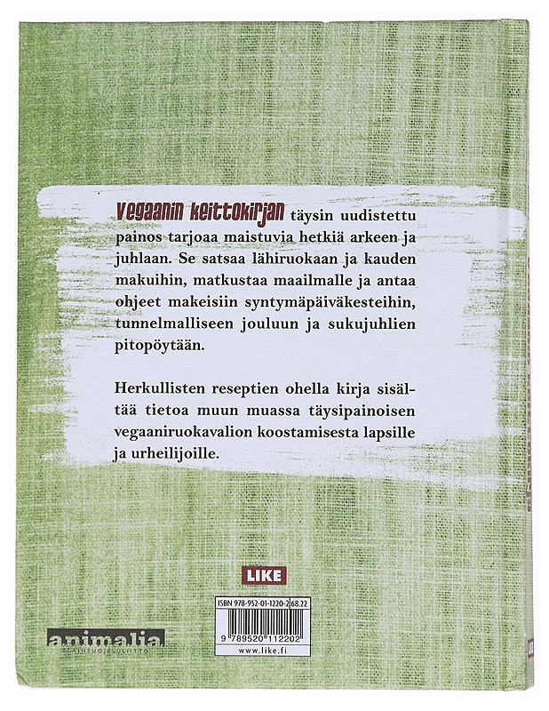 Vegaanin keittokirja - Somersalo, Inna - Ruokakirjat - 10105554366 - 1