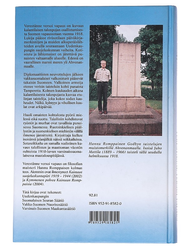 Verestänne versoi vapaus - Romppainen, Hannu - Historiakirjat - 10105554381 - 1