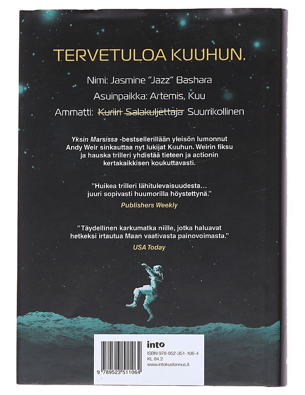 Artemis - Weir, Andy - Fantasia- ja scifi - 10105554409 - 1