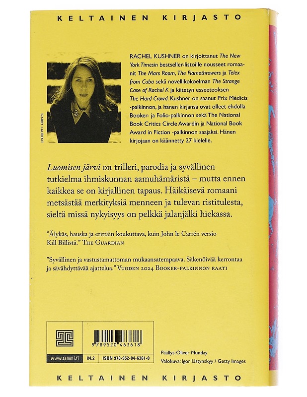 Luomisen järvi - Kushner, Rachel - Romaanit ja novellit - 10105554443 - 1