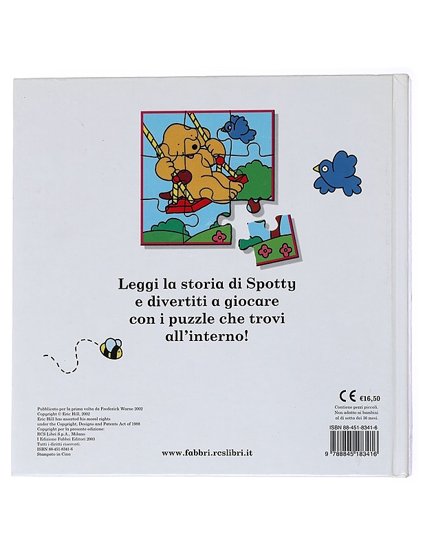 Spotty: Libro Puzzle -Eric Hill - Lastenkirjat - 10105554546 - 1