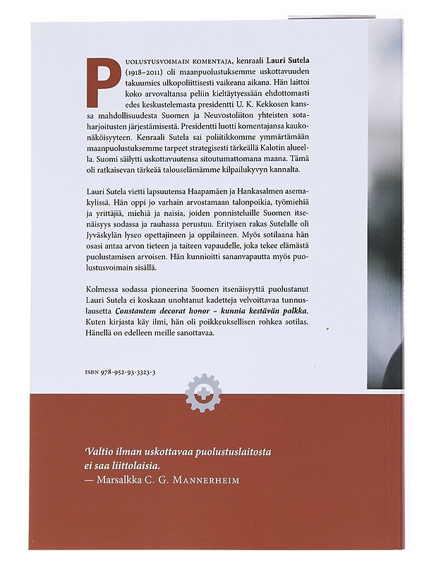 Kenraali Sutela / Jyväskylän lyseolaisesta isänmaan puolustajaksi - Jorma Leppänen - Elämäkerrat ja muistelmat - 10105554629 - 1