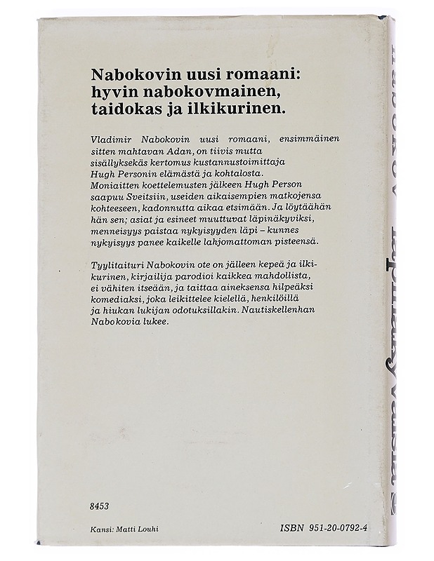 Läpinäkyväisiä - Nabokov, Vladimir - Romaanit ja novellit - 10105554647 - 1
