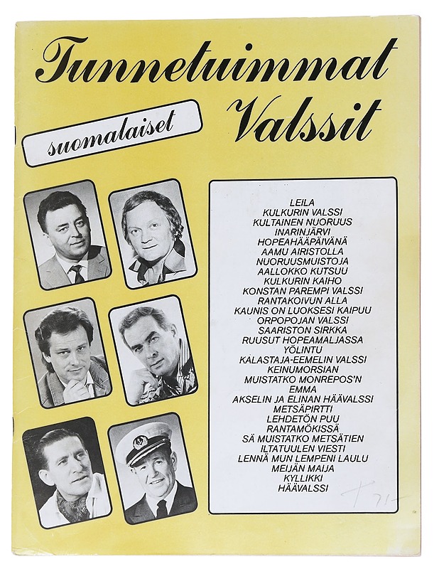 Tunnetuimmat suomalaiset valssit - nuottivihko - Musiikki- ja elokuvakirjat - 10105554665 - 0