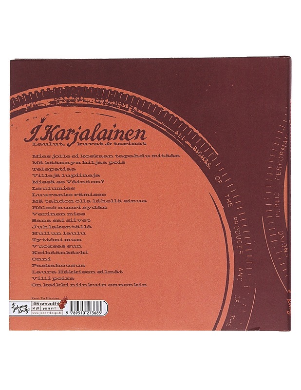 Laulumies - J. Karjalainen - Elämäkerrat ja muistelmat - 10105554681 - 1