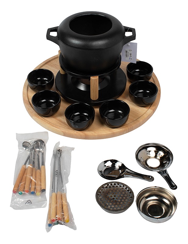Fonduesetti pyörivällä tarjoilualustalla - Muut astiat - 10105554716 - 0