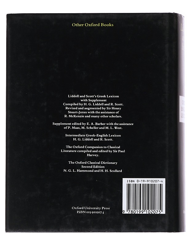 A lexicon : abridged from Liddell and Scott's Greek-English lexicon - Liddell, Henry George - Matkaoppaat ja sanakirjat - 10105554744 - 1