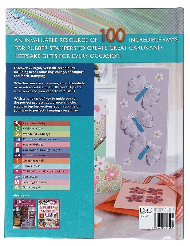 100 Great Ways To Use Rubber Stamps -Francoise Read - Harrastekirjat - 10105554794 - 1