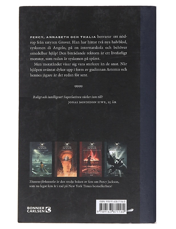 Titanens förbannelse - Riordan, Rick - Fantasia- ja scifi - 10105554833 - 1