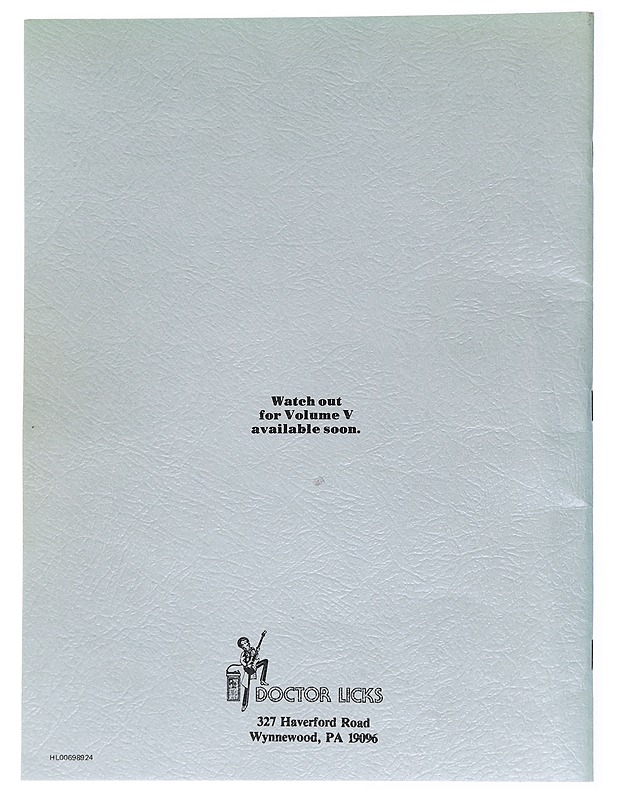 Doctor Licks Volume IV - Musiikki- ja elokuvakirjat - 10105554965 - 1