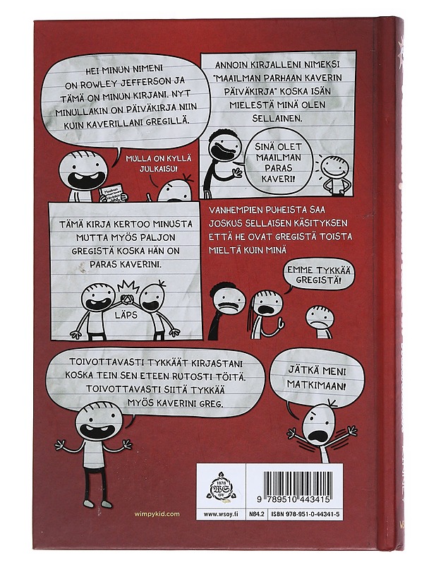 Maailman parhaan kaverin päiväkirja / kirjoittanut Rowley Jefferson - Kinney, Jeff - Nuorten kirjat - 10105554983 - 1