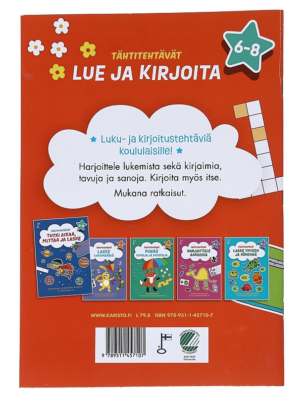 Lue ja kirjoita : tähtitehtävät - Lastenkirjat - 10105555019 - 1