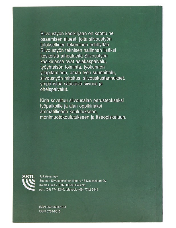 Siivoustyön käsikirja - Aaltonen, Tuula - Tietokirjat ja oppaat - 10105555048 - 1