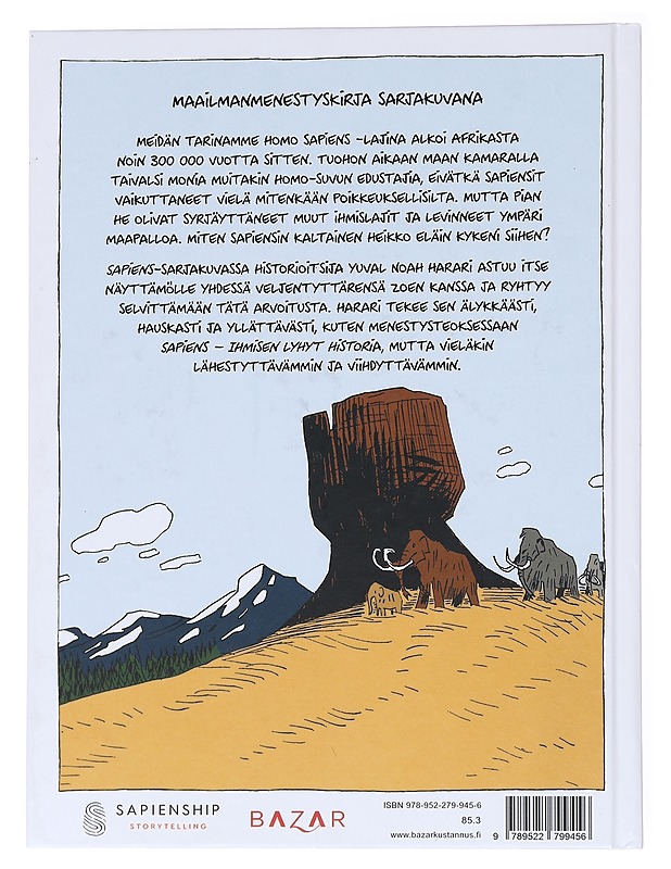 Sapiens. Osa 1, Ihmiskunnan synty - Harari, Yuval Noah - Sarjakuvat - 10105555049 - 1