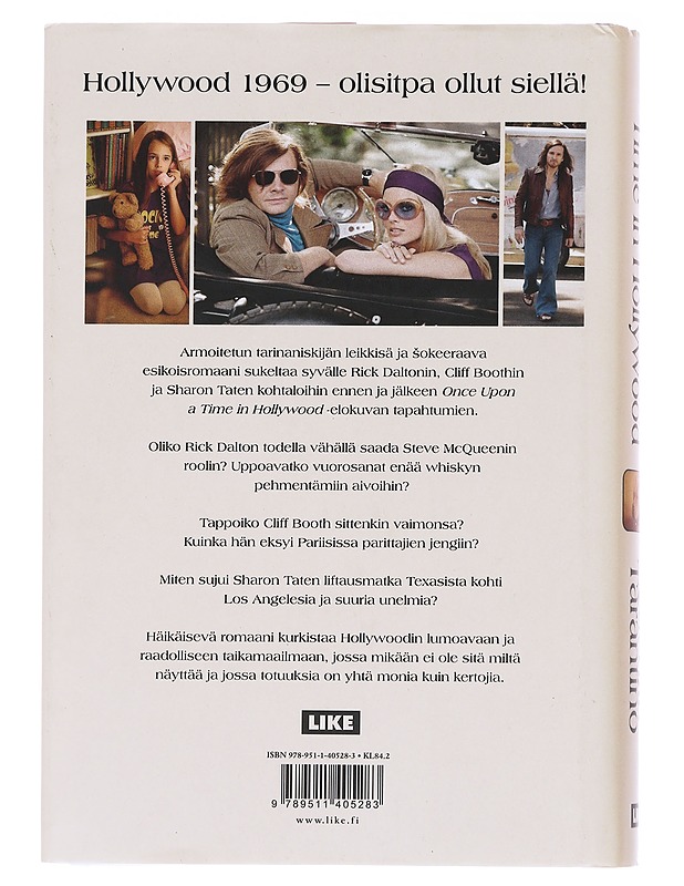 Once upon a time in Hollywood / romaani - Tarantino, Quentin - Romaanit ja novellit - 10105555072 - 1