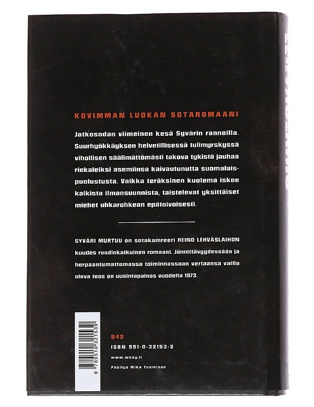 Syväri murtuu - Reino Lehväslaiho - Romaanit ja novellit - 10105555092 - 1