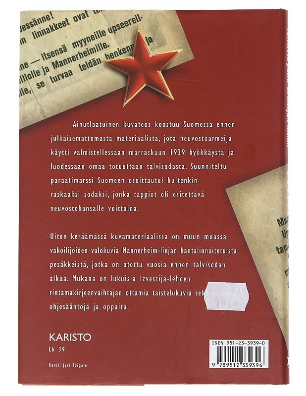 Talvisota puna-armeijan silmin - Antero Uitto - Historiakirjat - 10105555094 - 1