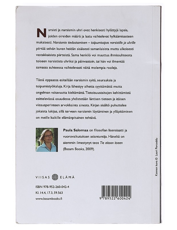 Narsismin tiedostaminen : toipumisopas narsistille ja uhrille - Paula Salomaa - Tietokirjat ja oppaat - 10105555100 - 1