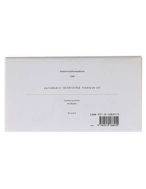 Aurinkokivi - PAZ, OCTAVIO - Runot ja näytelmät - 10105555210 - 1