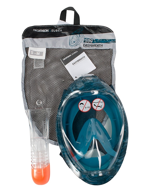 DECATHLON SUBEA Easybreath 500 -kokokasvosnorkkelimaski - Muut urheiluvälineet ja vapaa-aika - 10105555208 - 0