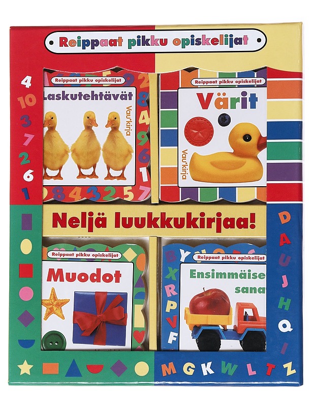 Reippaat pikku opiskeljat : Neljä luukkukirjaa! - Taija Mård - Lastenkirjat - 10105555244 - 0