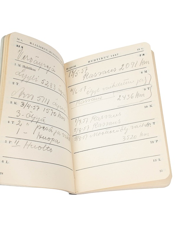 Rautatieläisen kalenteri 1957 - Koriste-esineet - 10105555316 - 2