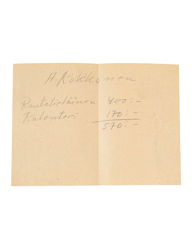Rautatieläisen kalenteri 1957 - Koriste-esineet - 10105555316 - 3