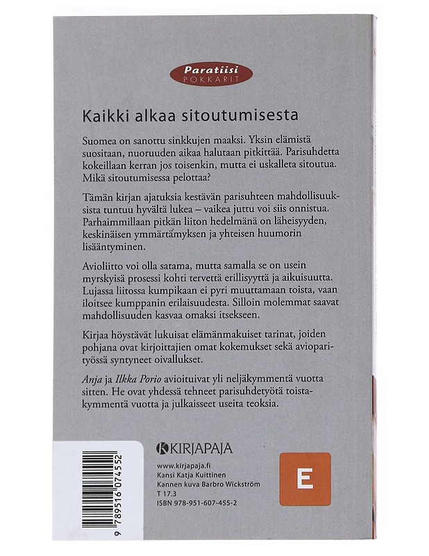 Lujan liiton salaisuus : parisuhde toimimaan - Porio, Anja - Tietokirjat ja oppaat - 10105555337 - 1