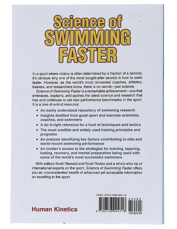 Science of swimming faster - Riewald, Scott - Harrastekirjat - 10105555436 - 1