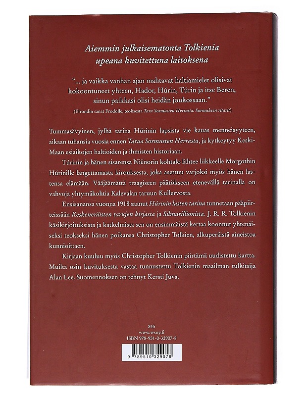 Hurinin lasten tarina - J.R.R. Tolkien - Fantasia- ja scifi - 10105555478 - 1