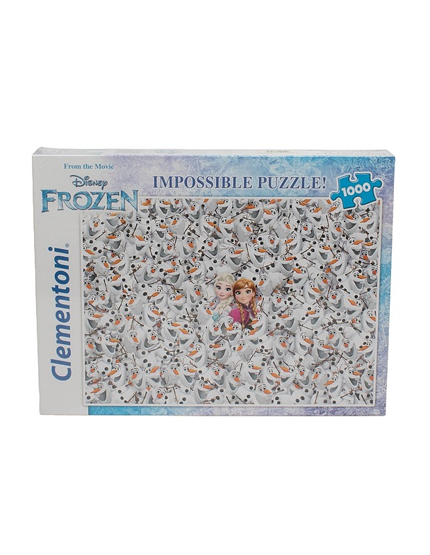 CLEMENTONI Impossible Puzzle! Frozen palapeli, 1000 palaa - Palapelit - 10105555480 - 0
