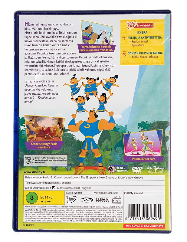 Disney : Keisarin uudet kuviot 2 : Kronkin uudet kuviot - DVD - DVD-elokuvat - 10105555487 - 1