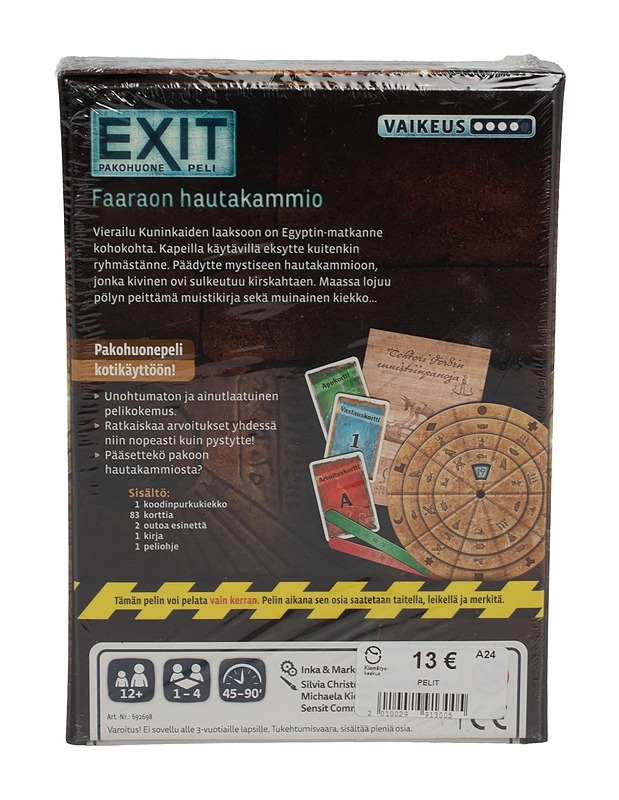LAUTAPELIT.FI Faaraon hautakammio pakohuonepeli - Seurapelit - 10105555524 - 1