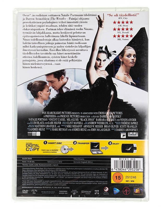 Black Swan - DVD - DVD-elokuvat - 10105555531 - 1
