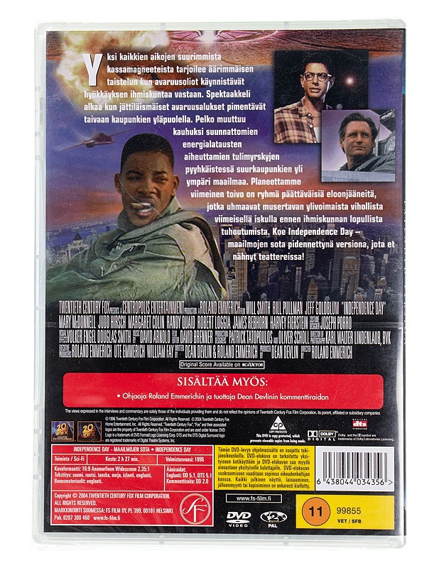 Independence day-maailmojen sota : Extended version - DVD - DVD-elokuvat - 10105555538 - 1
