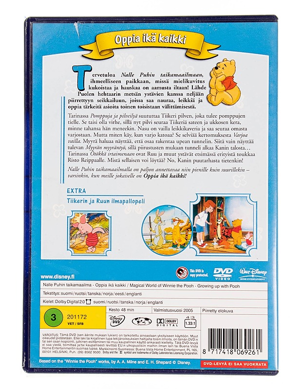 Disney : Nalle Puhin taikamaailma : Oppia ikä ja kaikki - DVD - DVD-elokuvat - 10105555555 - 1